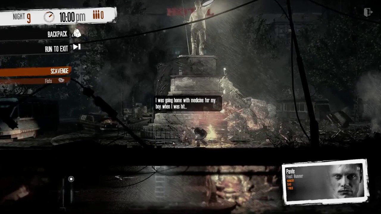 This War of Mine - Sniper Junction - How to easily avoid the sniper with Pavle