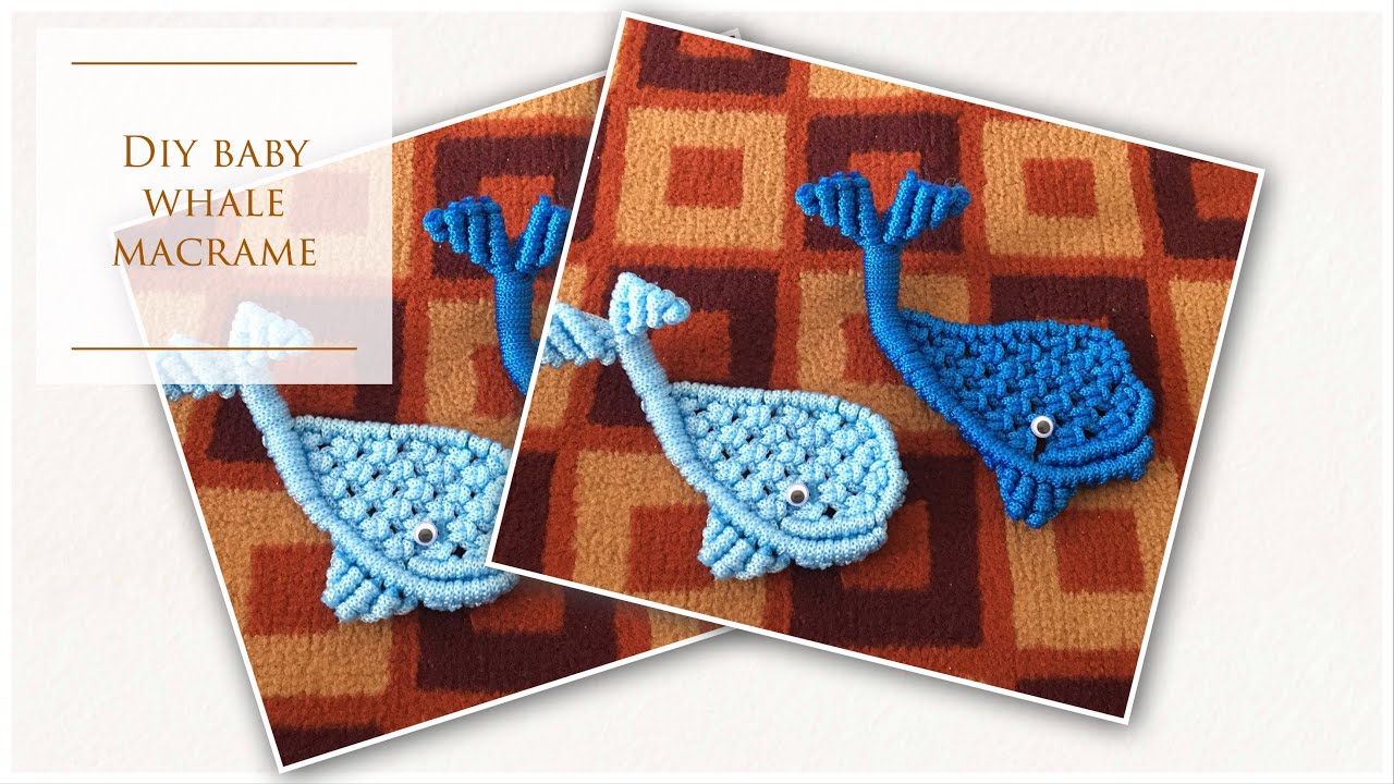 Baby whale macrame by nasiudug