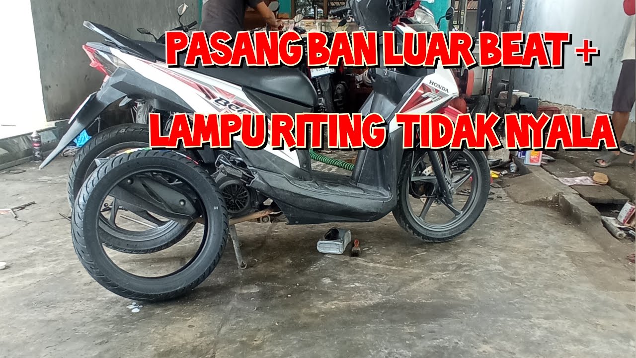 Cara Buka Pasang Ban Luar Beat  TUBELESS...