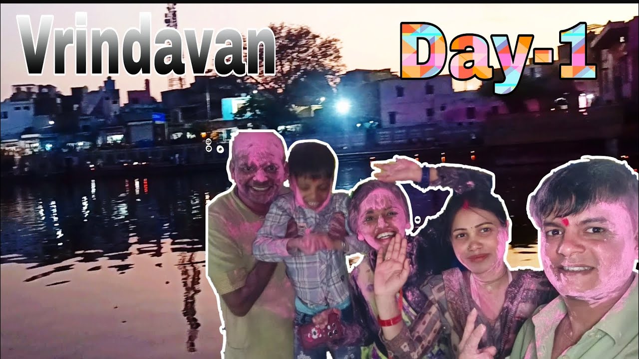 Played Holi on radha kund😄// Vrindavan day-1// Krishna concious time