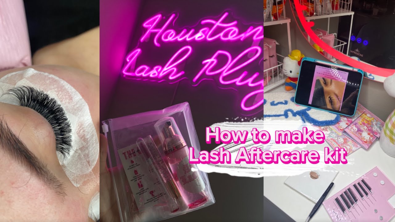 How to make Lash Aftercare Kit Tutorial 🫧