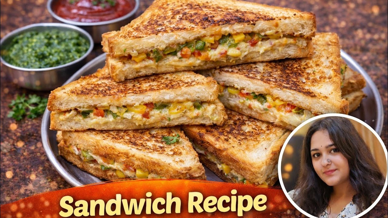 झटपट बनने वाला टेस्टी सैंडविच | 5 मिनट में तैयार | Easy Sandwich Recipe