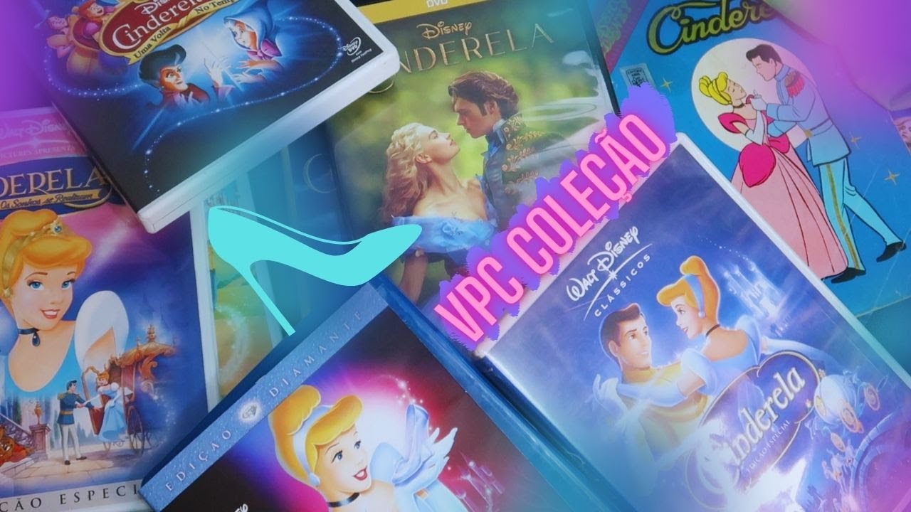 CINDERELA DA DISNEY: ANIMAÇÕES + LIVE ACTION (DVDS, BLU-RAYS, CD, HQ) | VPC COLEÇÃO (unboxing)
