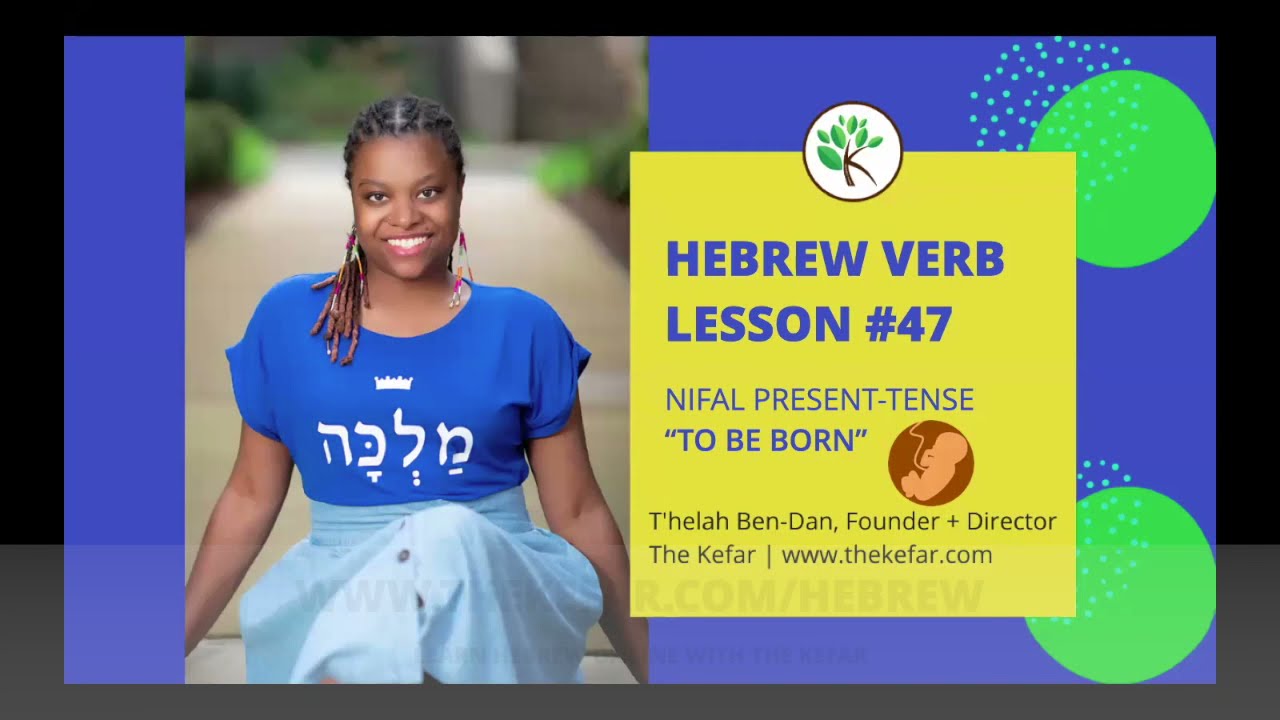 Learn Hebrew Verbs Lesson #47 - Nifal Present Tense - 3rd Vav