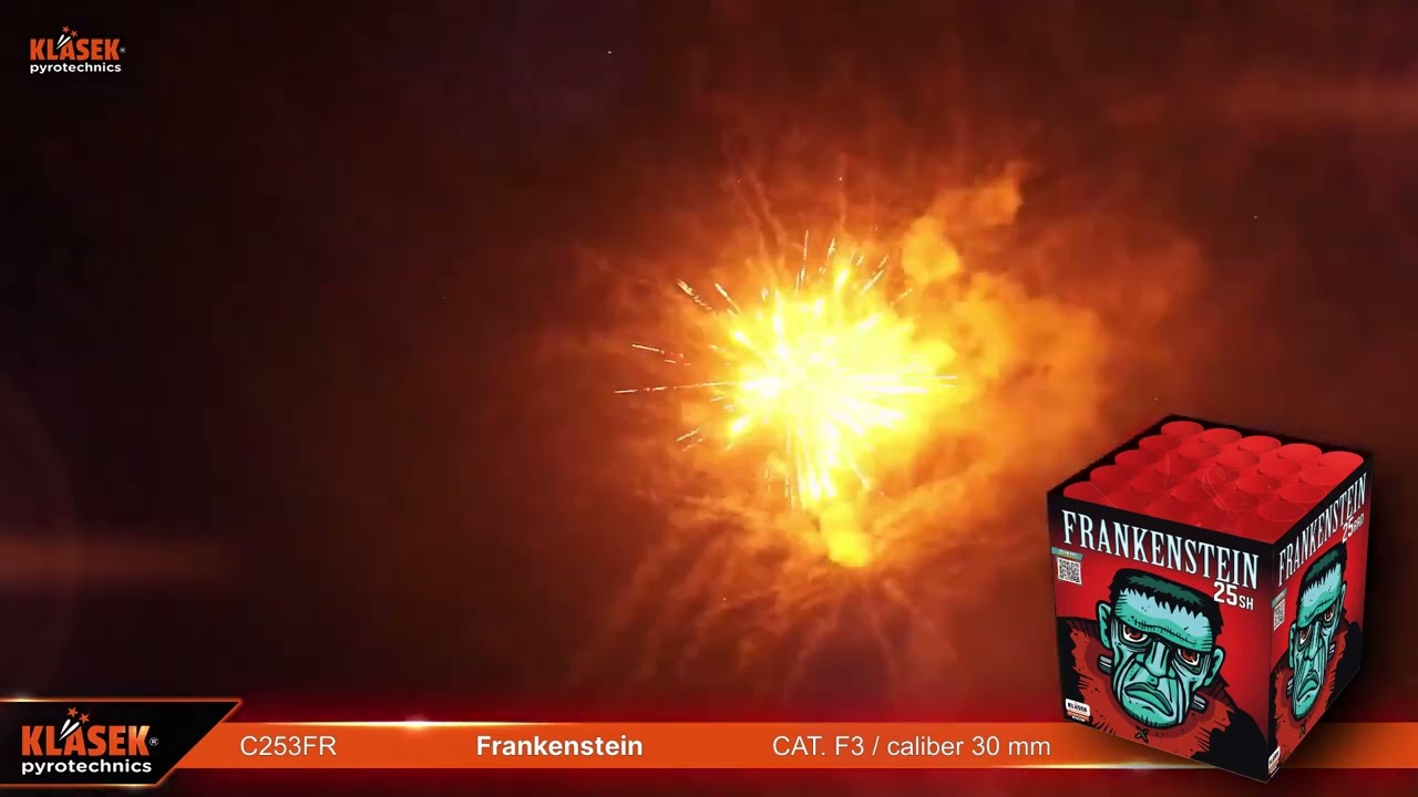 Klasek Frankenstein C253FR   Klasek pyrotechnics   Pyrodealeronlineshop