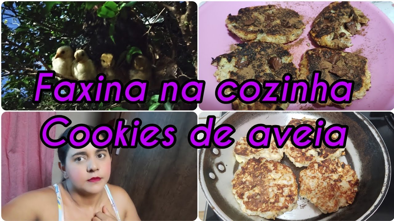 Fazendo faxina maquiada/cookies de aveia+temporal/resgatando galinhas e pintinhos da árvore 