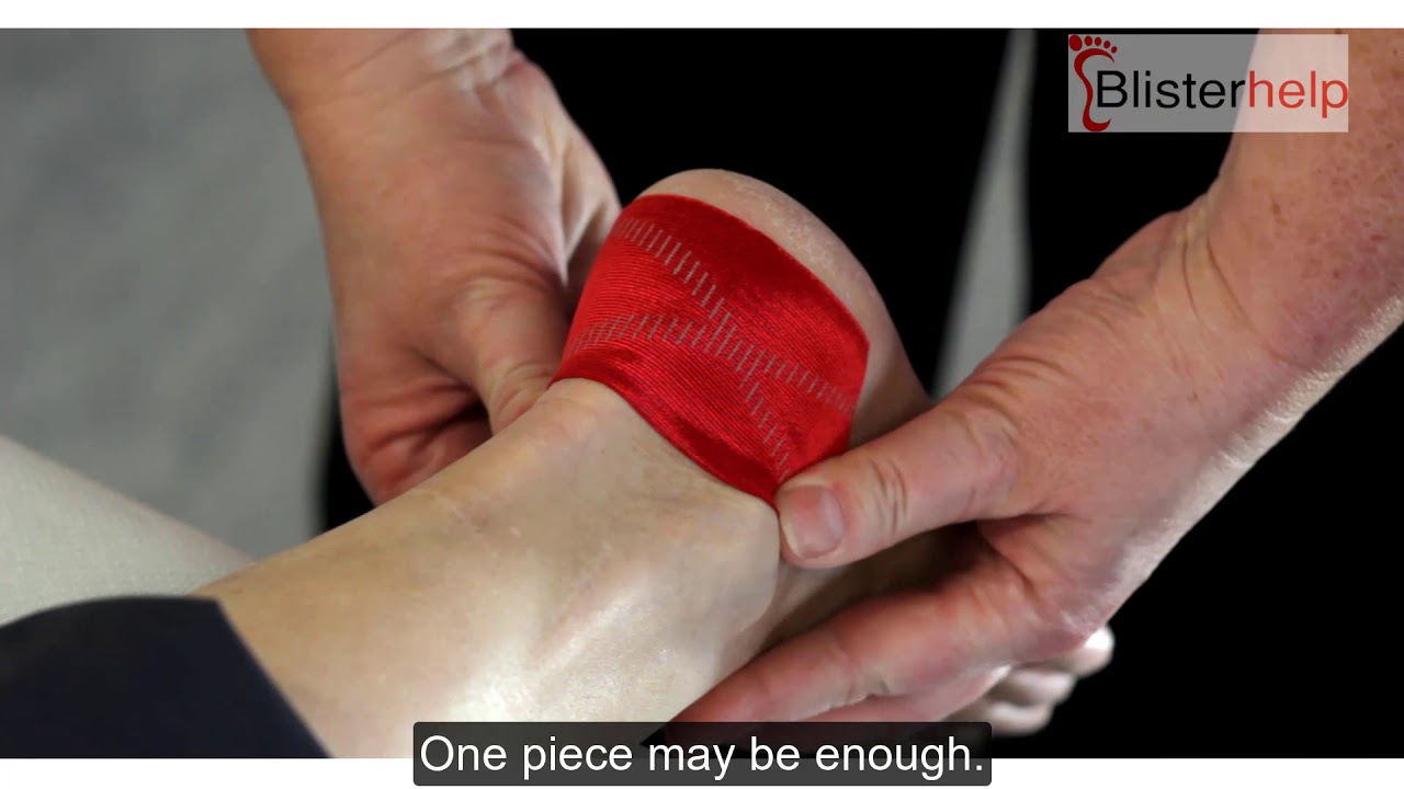 How to apply KT Pro Tape to Heel for Blister Prevention