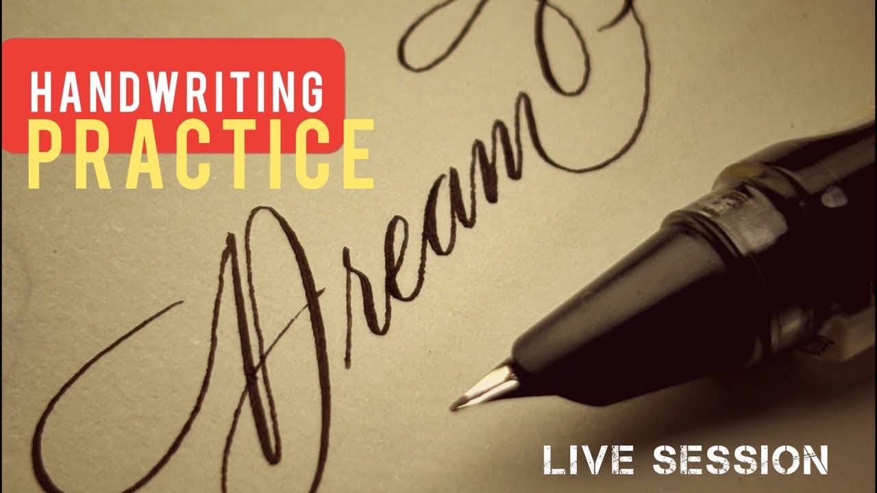 Handwriting Practice on live
