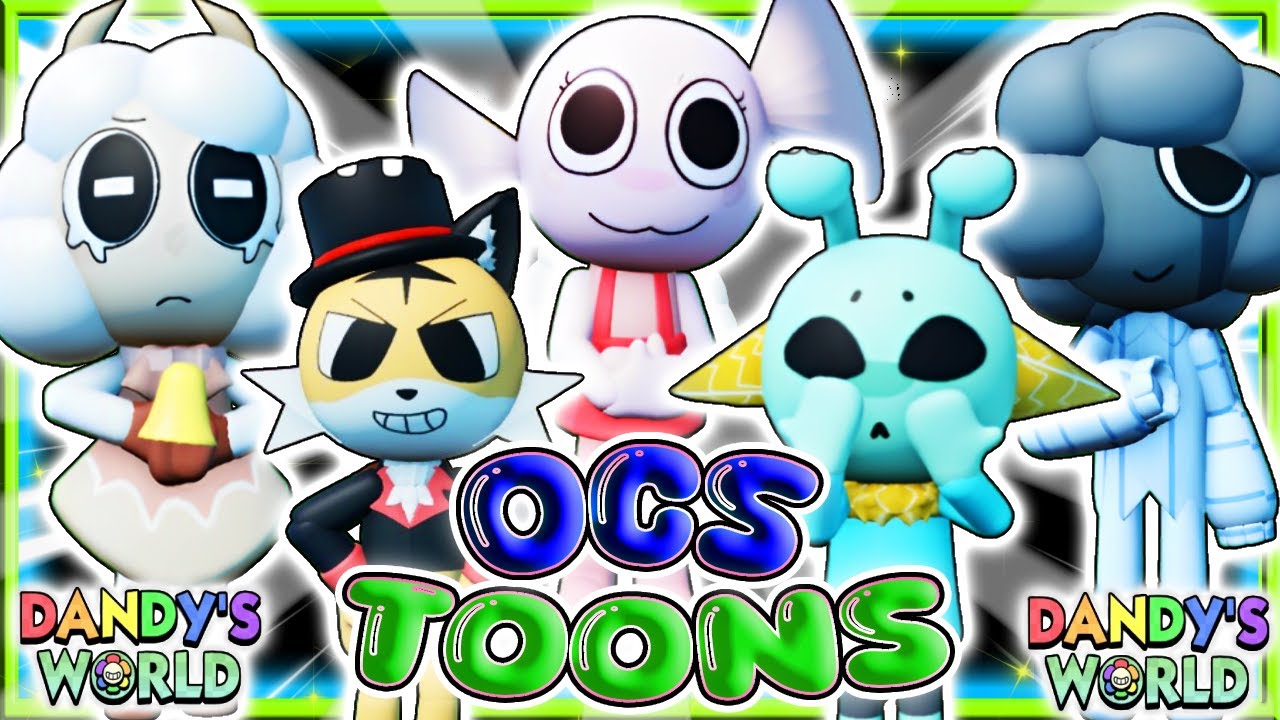 🍭NOVOS TOONS OCS 🍬DIVERSOS MODELOS ❗ DANDY'S WORLD / SKINS / OCS #dandysworld #roblox #games 🍧🍨