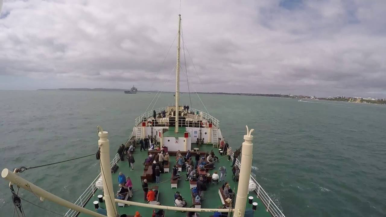 Time Lapse - Shieldhall sailing from Poole to Bournemouth 2016