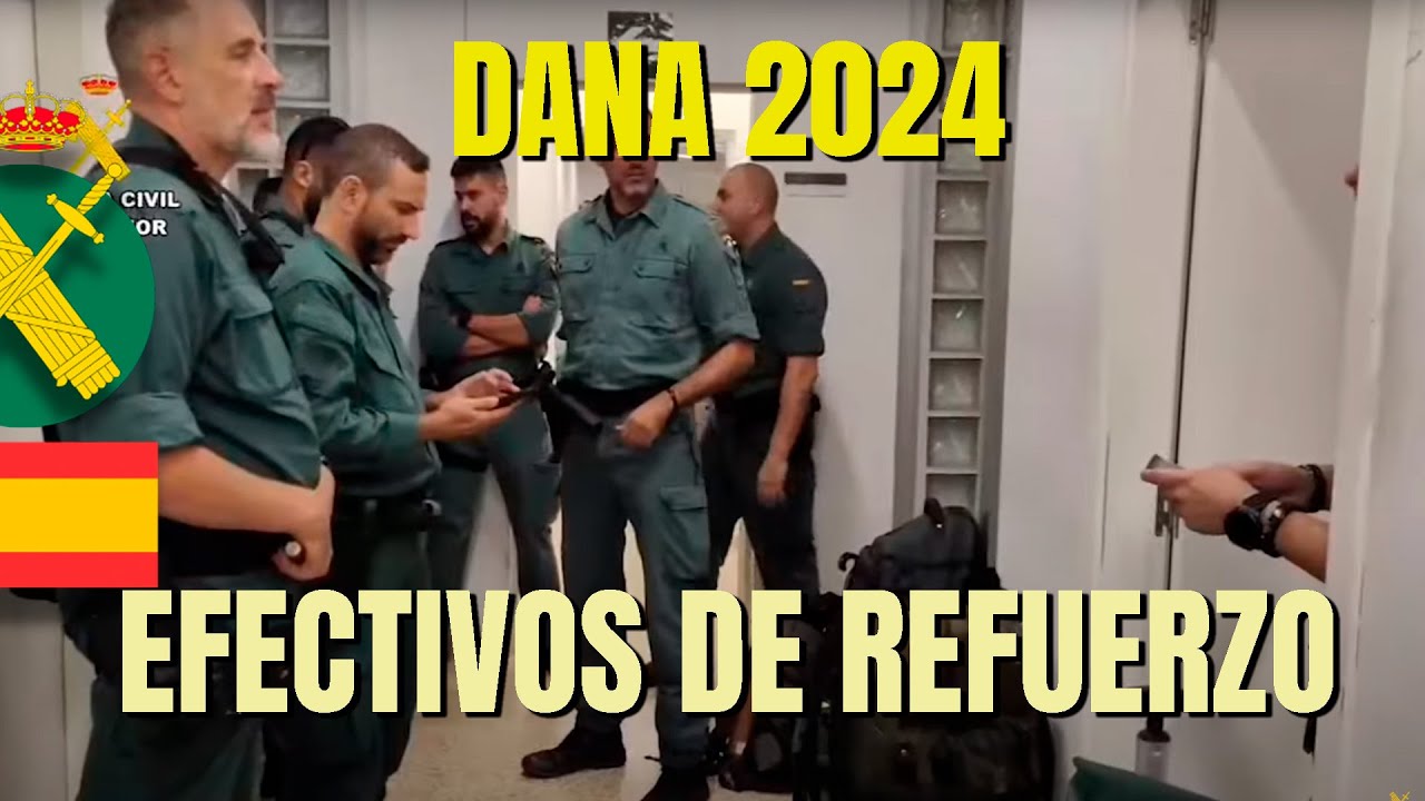 La Guardia Civil refuerza los efectivos desplegados en las zonas de Valencia afectadas por la DANA