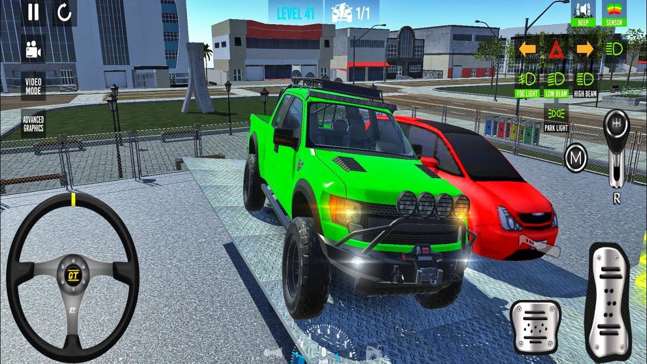 New 4x4 Monster Truck Ramps Parking Multi-Levels 62 || Car Game Best Video Android Gameplay