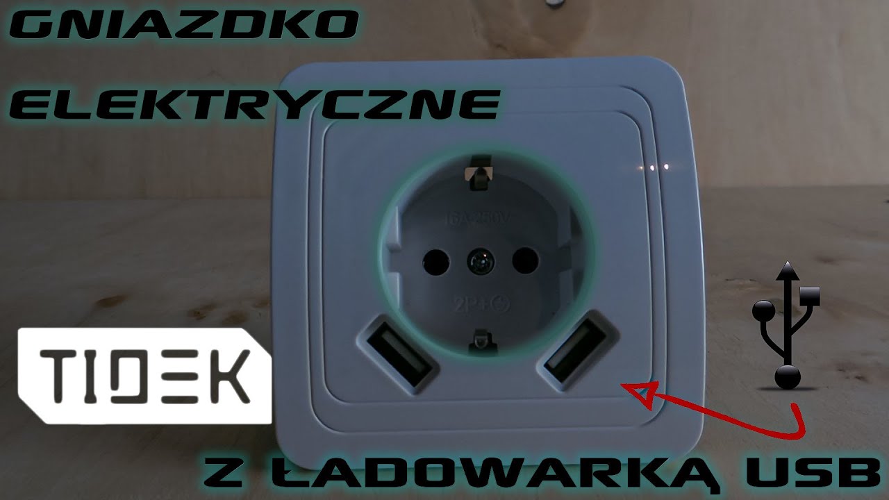 GNIAZDKO ELEKTRYCZNE z ładowarką USB #Smartnydom