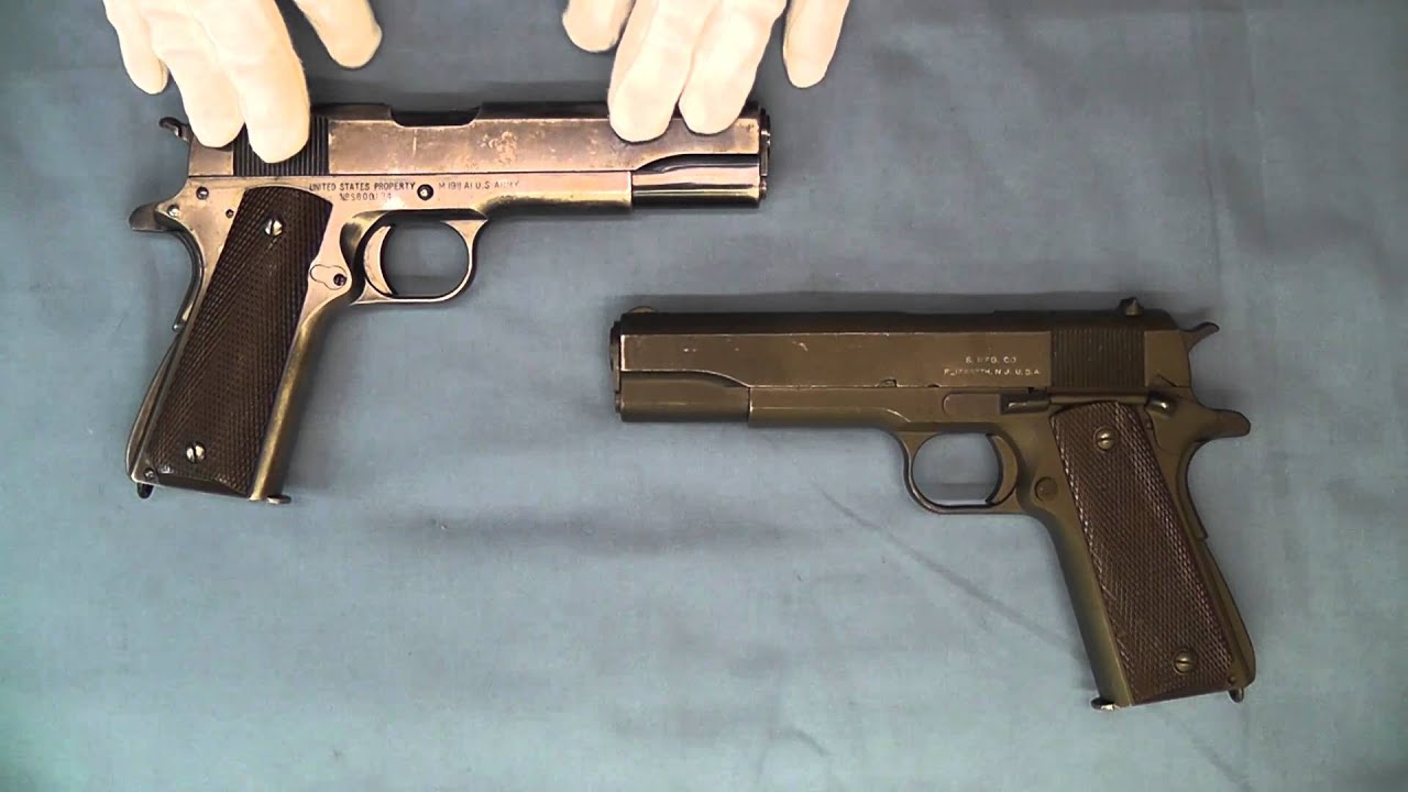 WW 2 Singer Manufacturing Model 1911A1 pistol .45 ACP