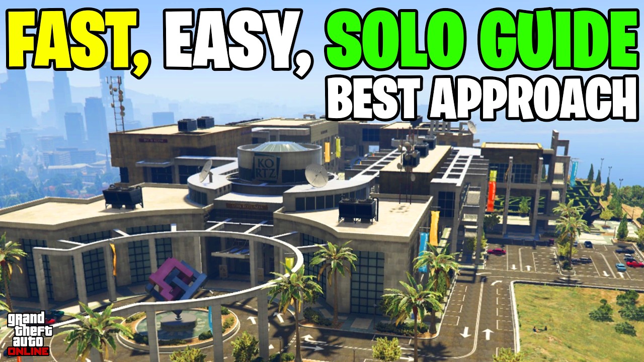 GTA 5 Online The Kortz Center Heist BEST APPROACH FASTEST & EASIEST WAY Full Guide