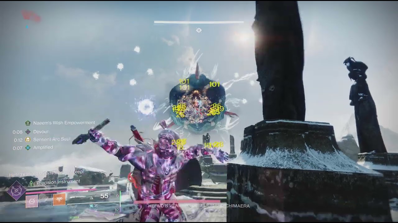 Warlords Ruin 3rd encounter using only glaives, bows, and swords.