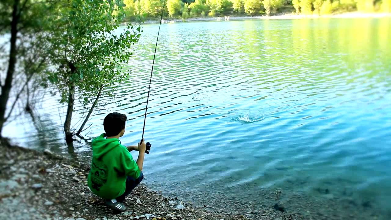 peche au barage de bimont-the young fishermen