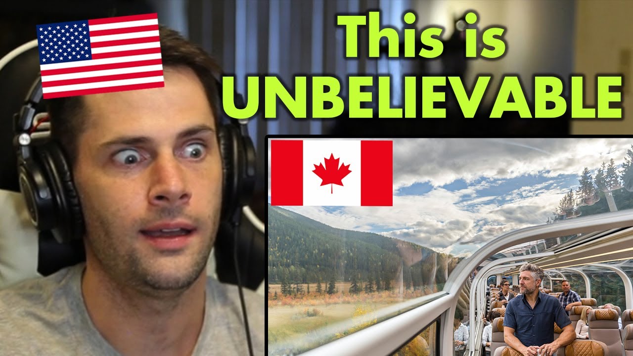 American Reacts to Canada's Most LUXURIOUS Train Ride
