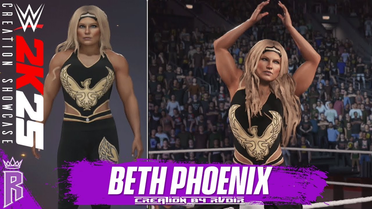 Демонстрация творений WWE 2K25: Бет Феникс #WWE2K25 #BethPhoenix
