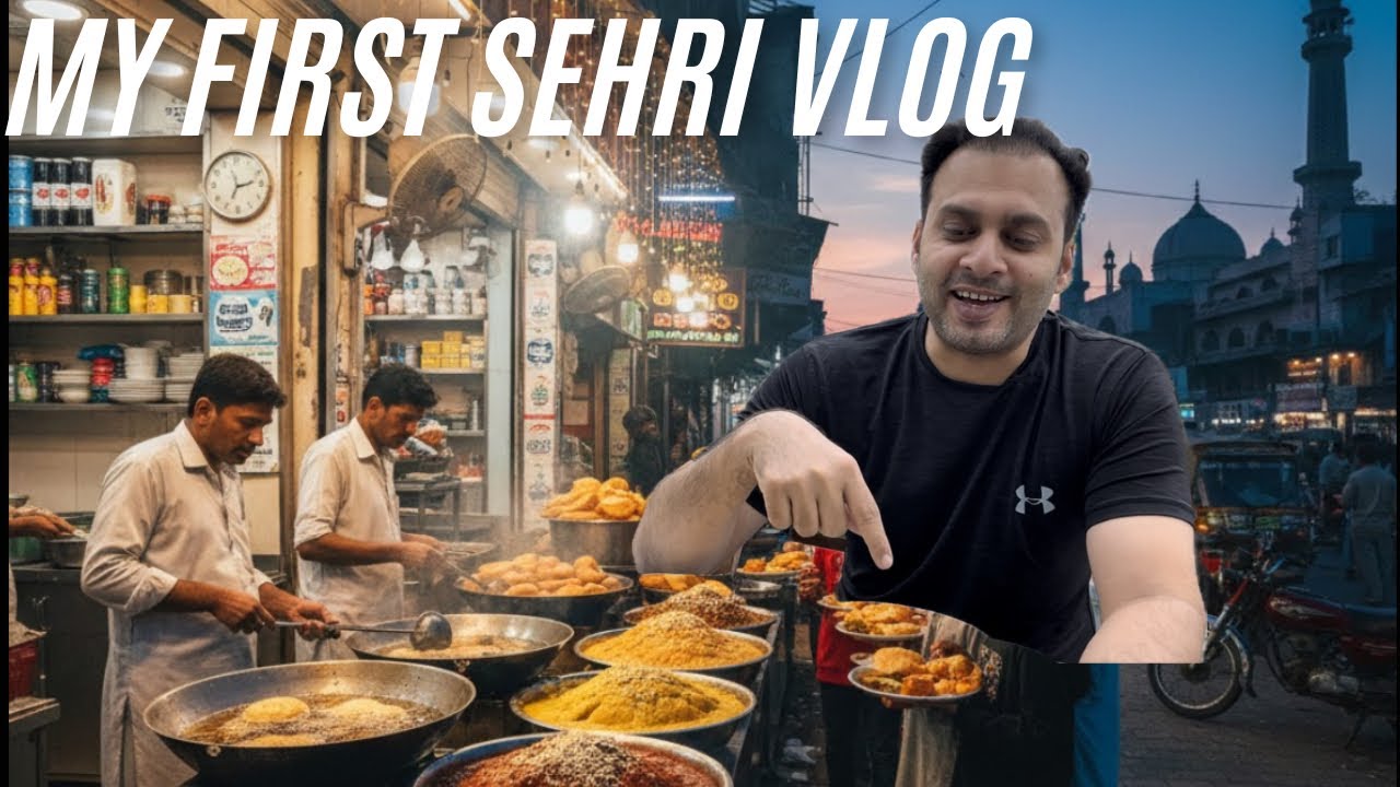 My First Ramadan Sehri Vlog | Karachi ki Best Halwa Puri 🍱