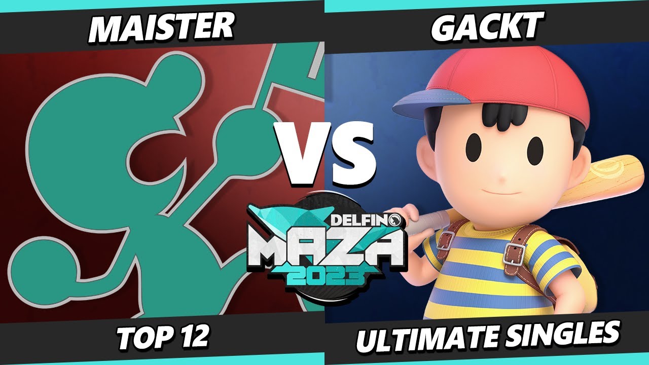 Delfino Maza 2023 - Maister (Game & Watch) Vs. Gackt (Ness) Smash Ultimate - SSBU