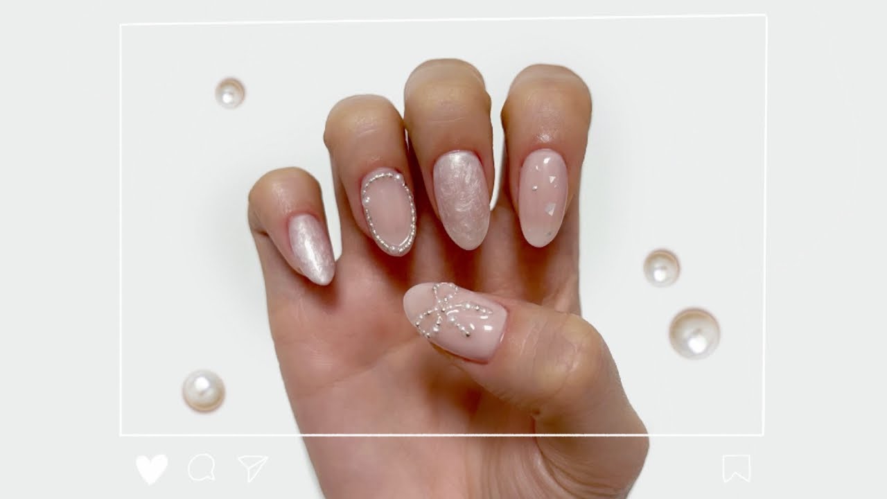 [셀프네일💅🏻] 2026년 첫 네일은 심플하지만 심플하지만은 않은 그런 네일✨ / 진주네일, 심플네일, 누디네일