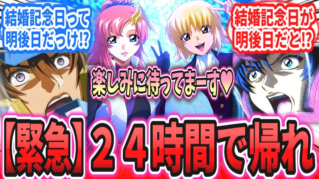 【IF】作戦行動中に結婚記念日が目前なのを思い出してしまった男達に対するネットの反応集【機動戦士ガンダムSEED FREEDOM】キラ・ヤマト｜アスラン・ザラ｜シン・アスカ｜ラクス｜カガリ｜ルナマリア
