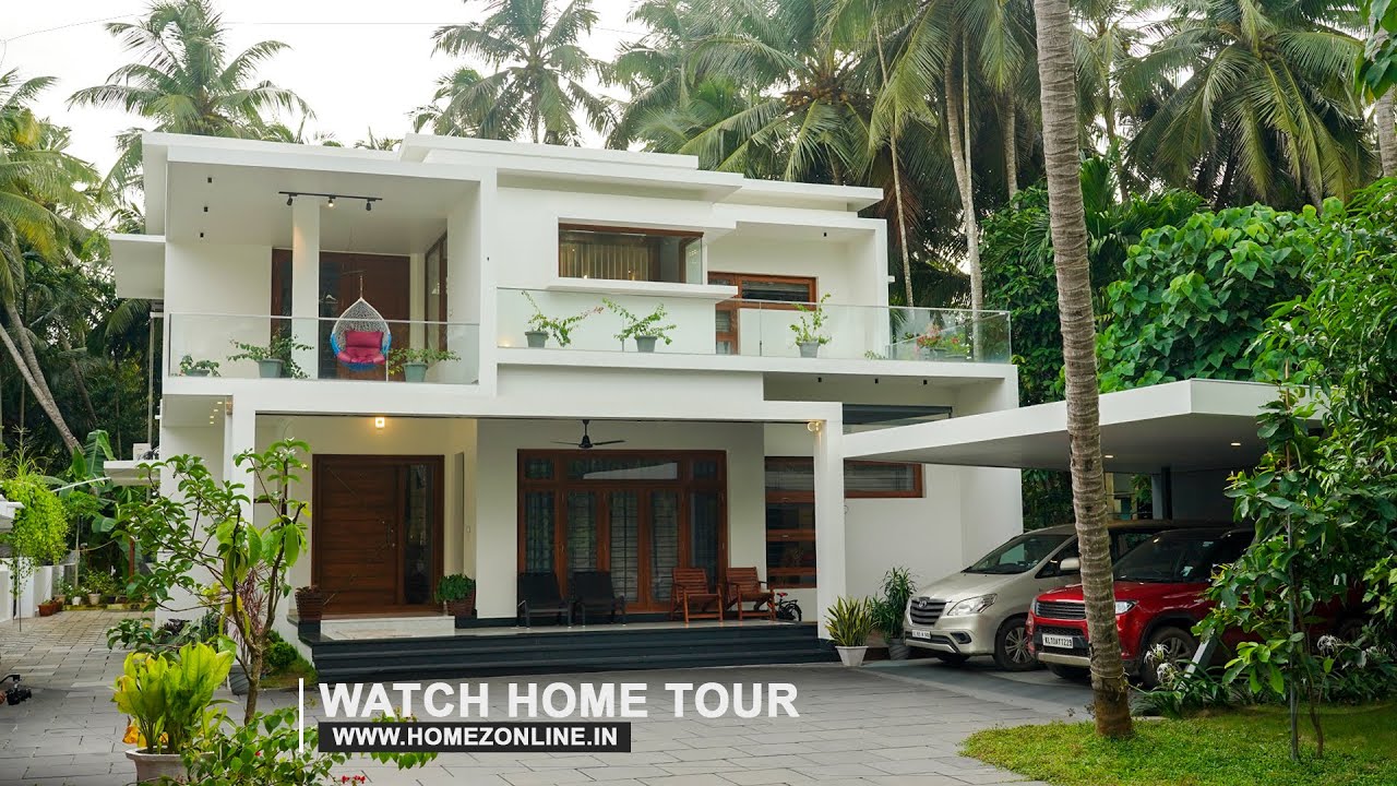 Beautiful contemporary flat roofing home design with great looking exterior and interior