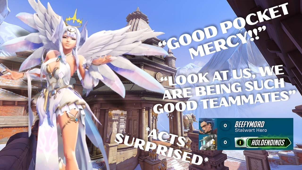 What a GOOFY team! 🤪 Somehow worked well together // Mercy OW Plat Support Gameplay w/ Comms + Memes