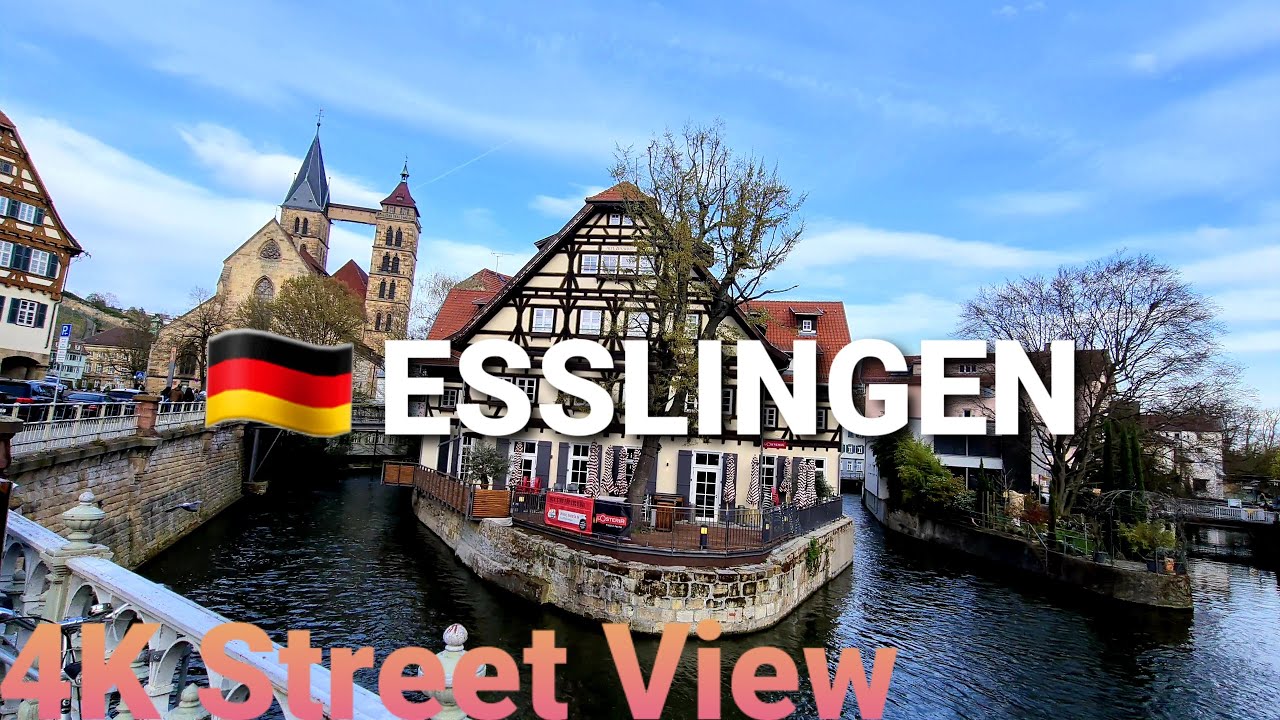 [4K] Esslingen, Germany 🇩🇪 Walking Tour | Street View | Phong cảnh nước Đức | Cuộc sống Đức