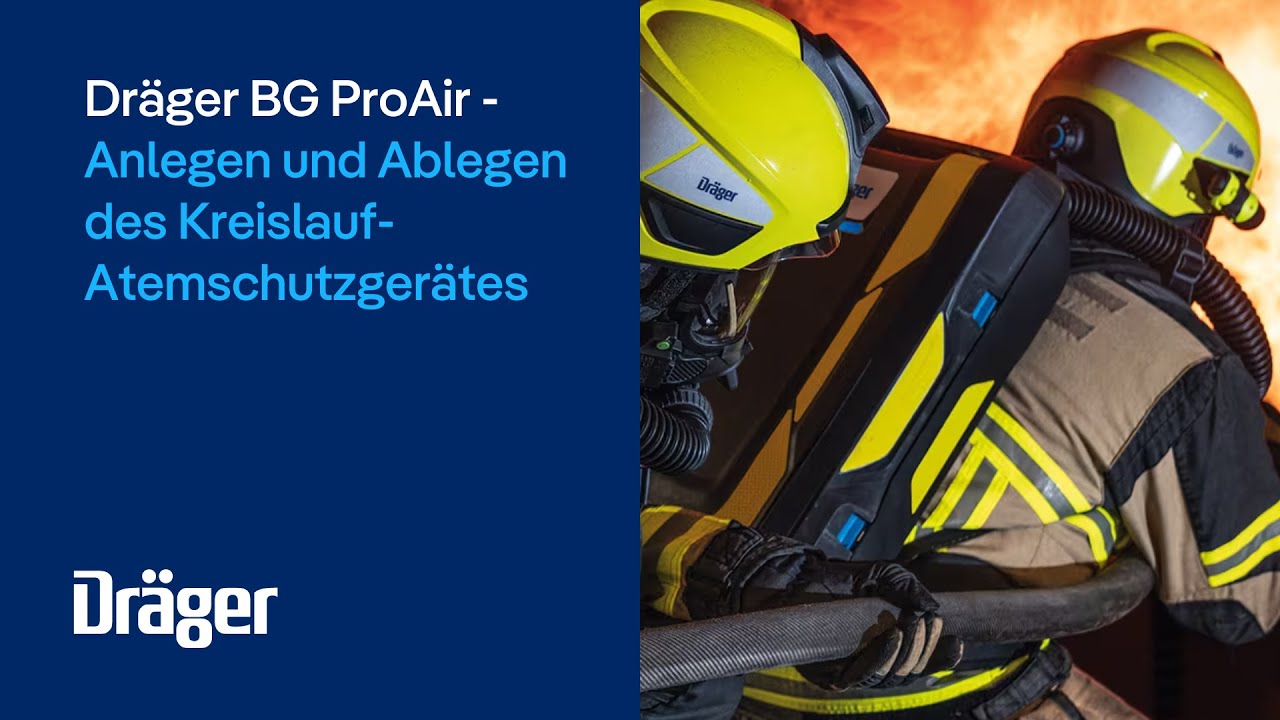 Dräger BG ProAir: Anlegen und Ablegen des Kreislauf-Atemschutzgerätes