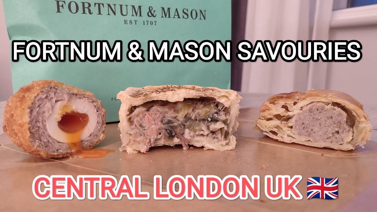 FORTNUM & MASON FOOD HALL PIES & SAVOURIES центральный Лондон Англия Великобритания БРИТАНСКАЯ ЕДА