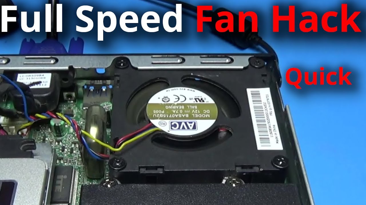 Quick Easy PC Fan Mod - Force Full Speed on 4 wire fans