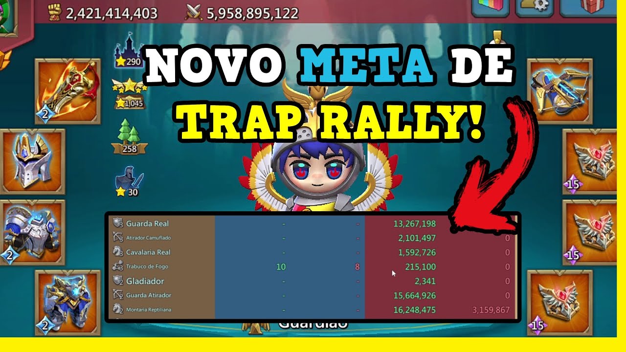 T3 VIROU O NOVO META? TRAP SEGURANDO FULL EMP! Lords Mobile