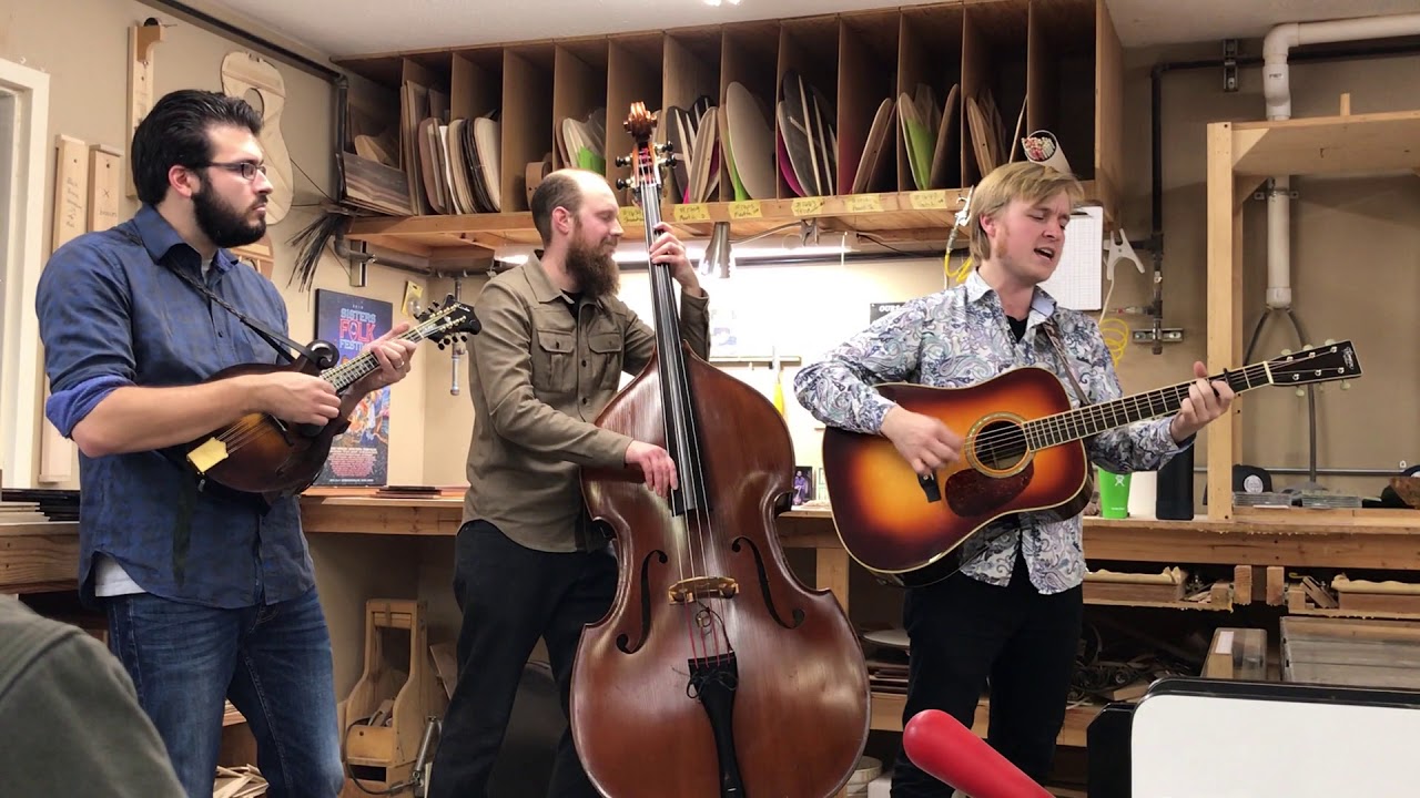 Chris Luquette, Nick Dumas and Andrew Knapp at Thompson Guitars