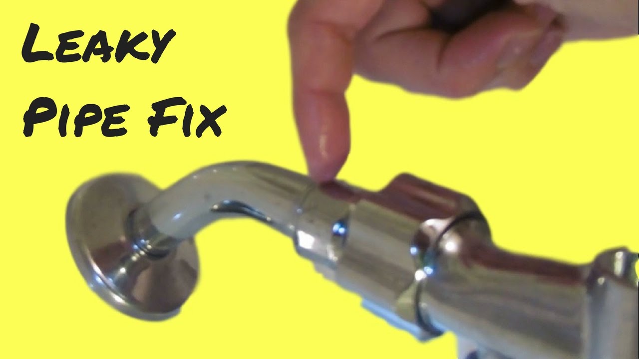How to fix a leaky shower head and leaky pipes