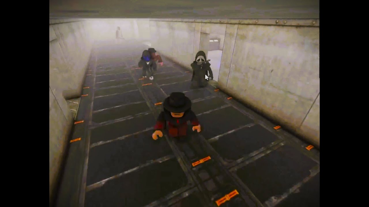 Jugando Roblox.  Mata o muere (sobrevive al área 51)
