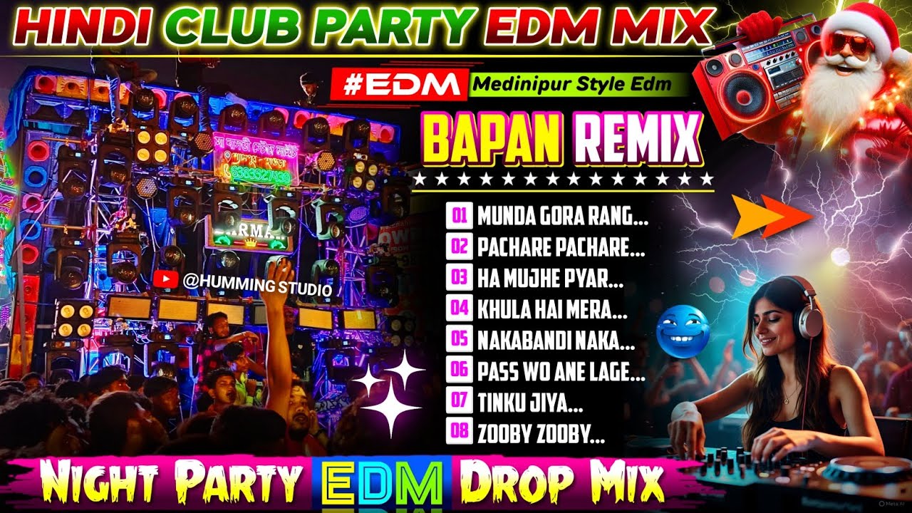 Top Hindi Edm Mix🤩Dj Bapan Remix🤩 Night Party Hit Hindi Edm Drop Mix🤩Dj Susovan remix Edm Mix 🔥🔥🔥