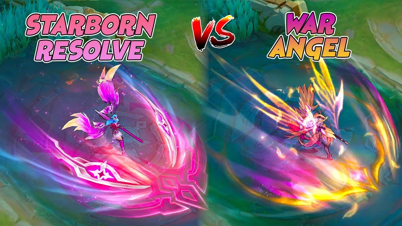 Freya Starborn Resolve Starlight VS War Angel Luckybox Skin Comparison