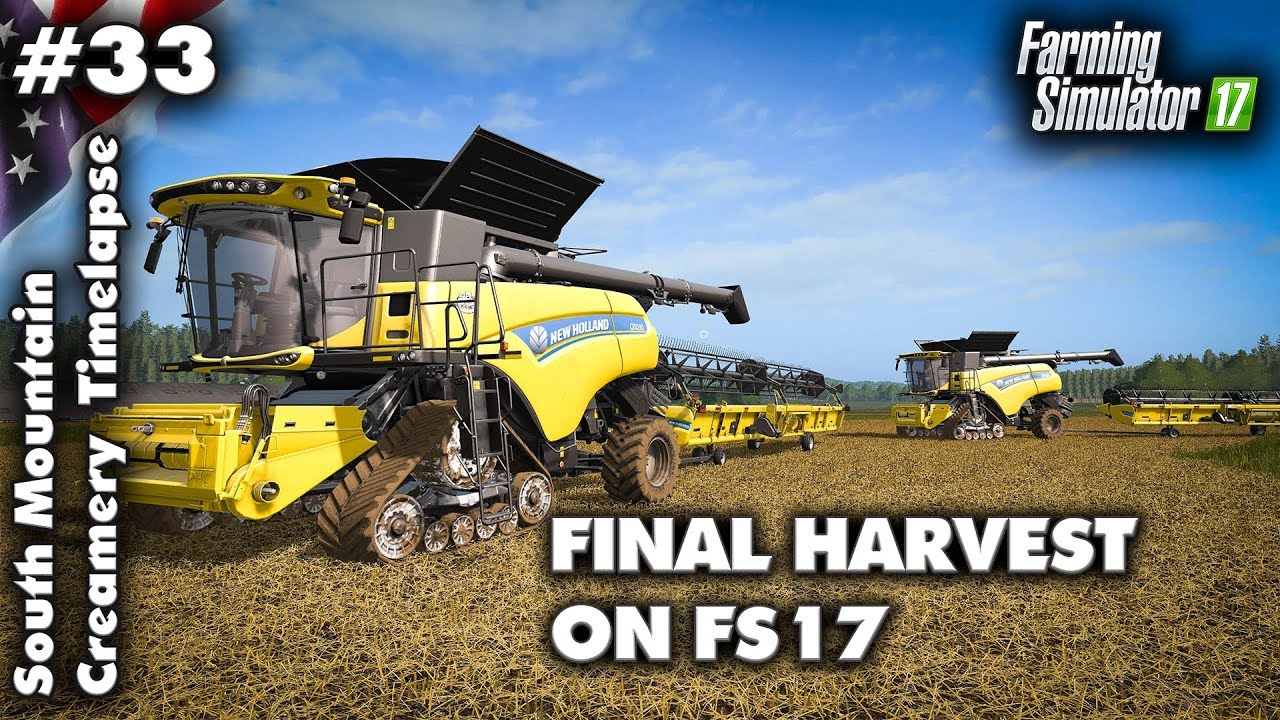 FS17 Timelapse South Mountain Creamery #33 Final Harvest Of FS17