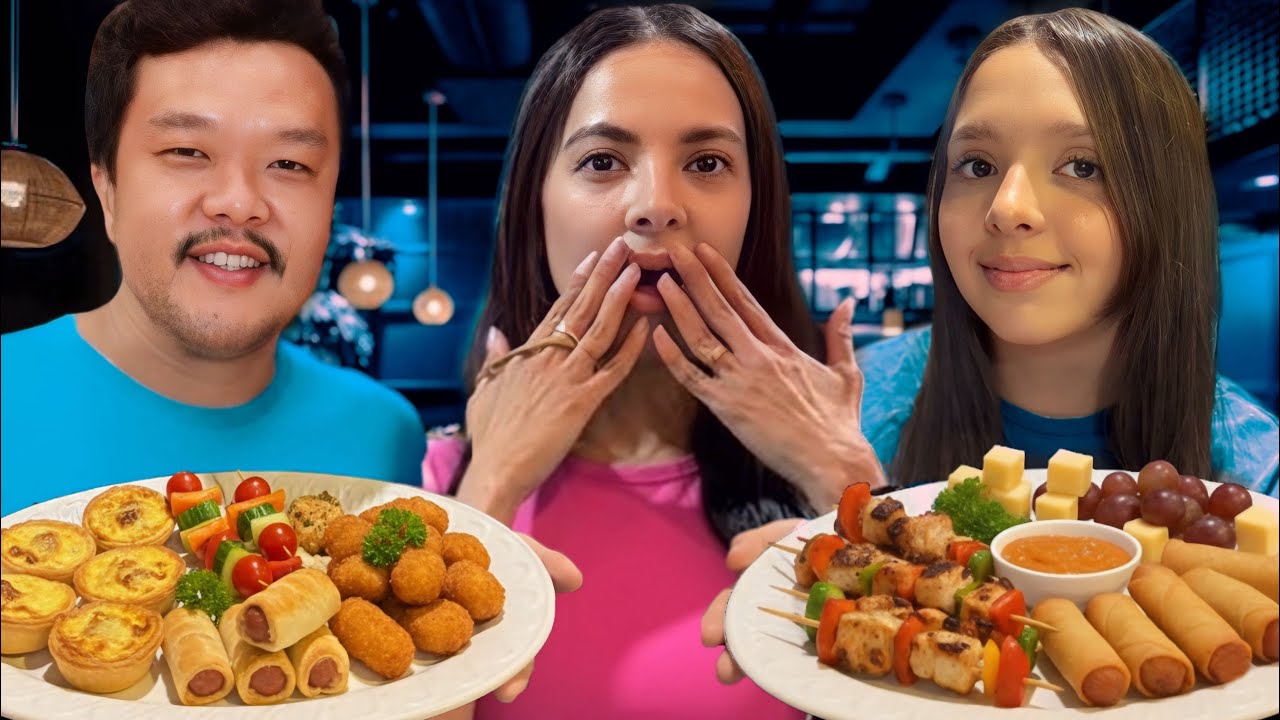 PROVANDO A COMIDA DA NOSSA FESTA - Cada um quer uma coisa 😋 