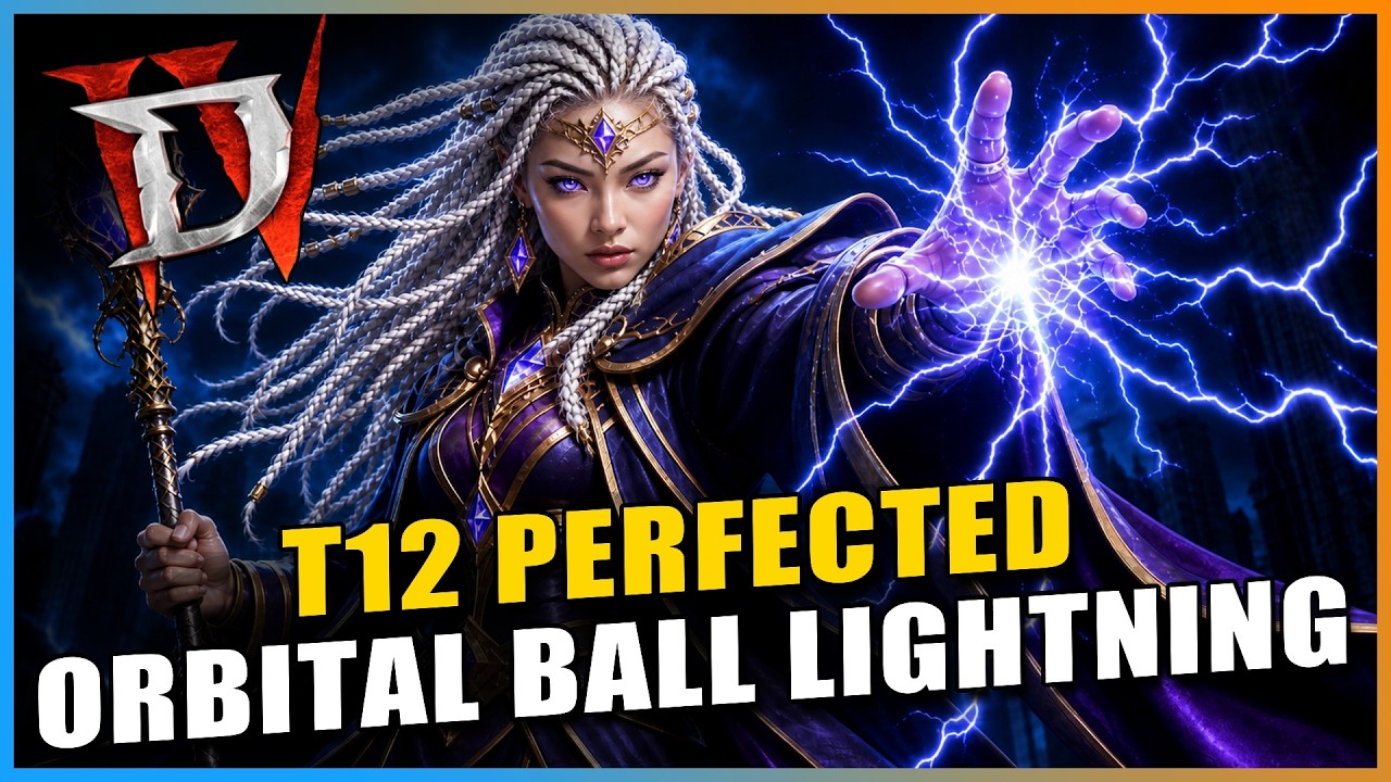 NEW Best Sorcerer Orbital Ball Lightning Endgame Build Guide - Diablo 4 Lord of Hatred