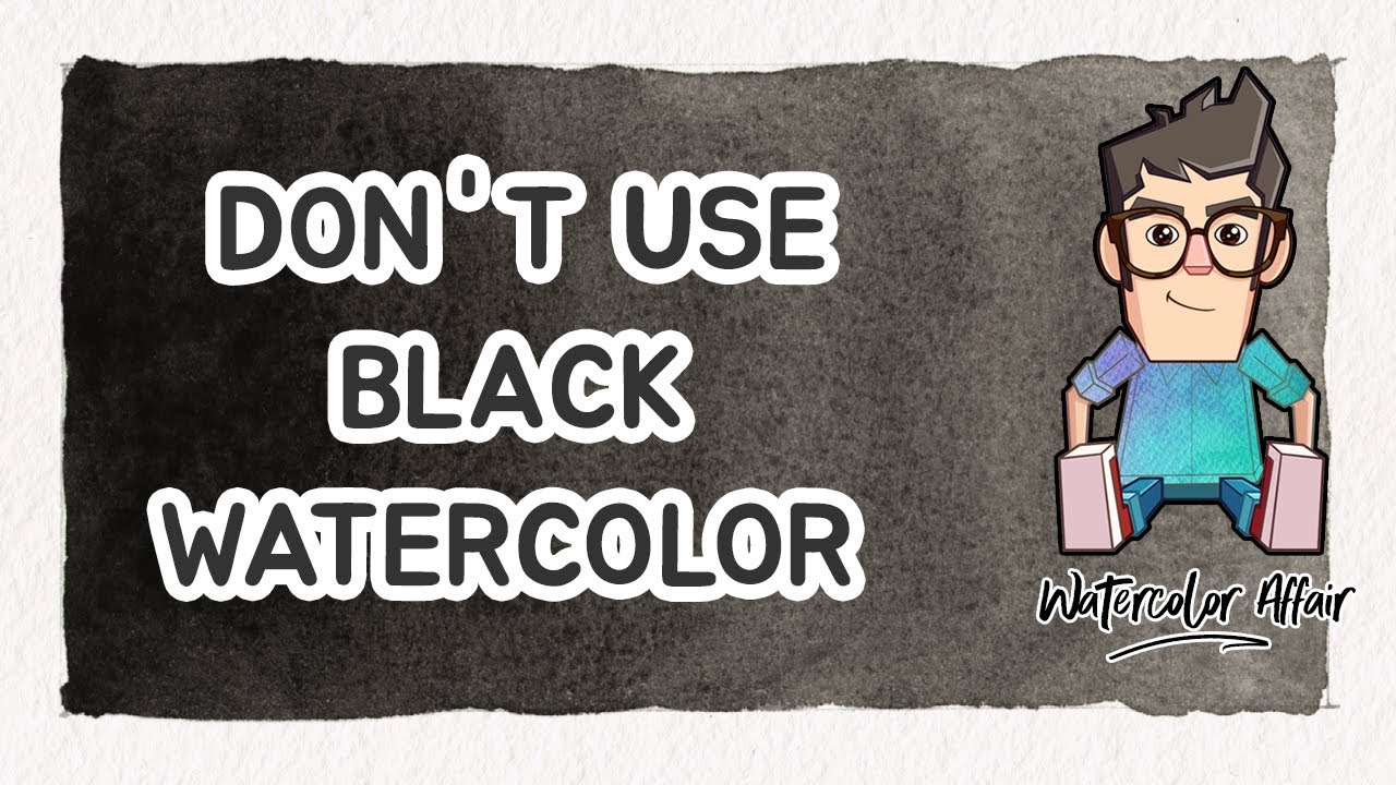 Why Artists DON'T USE BLACK WATERCOLOR ! (and how to mix your own)