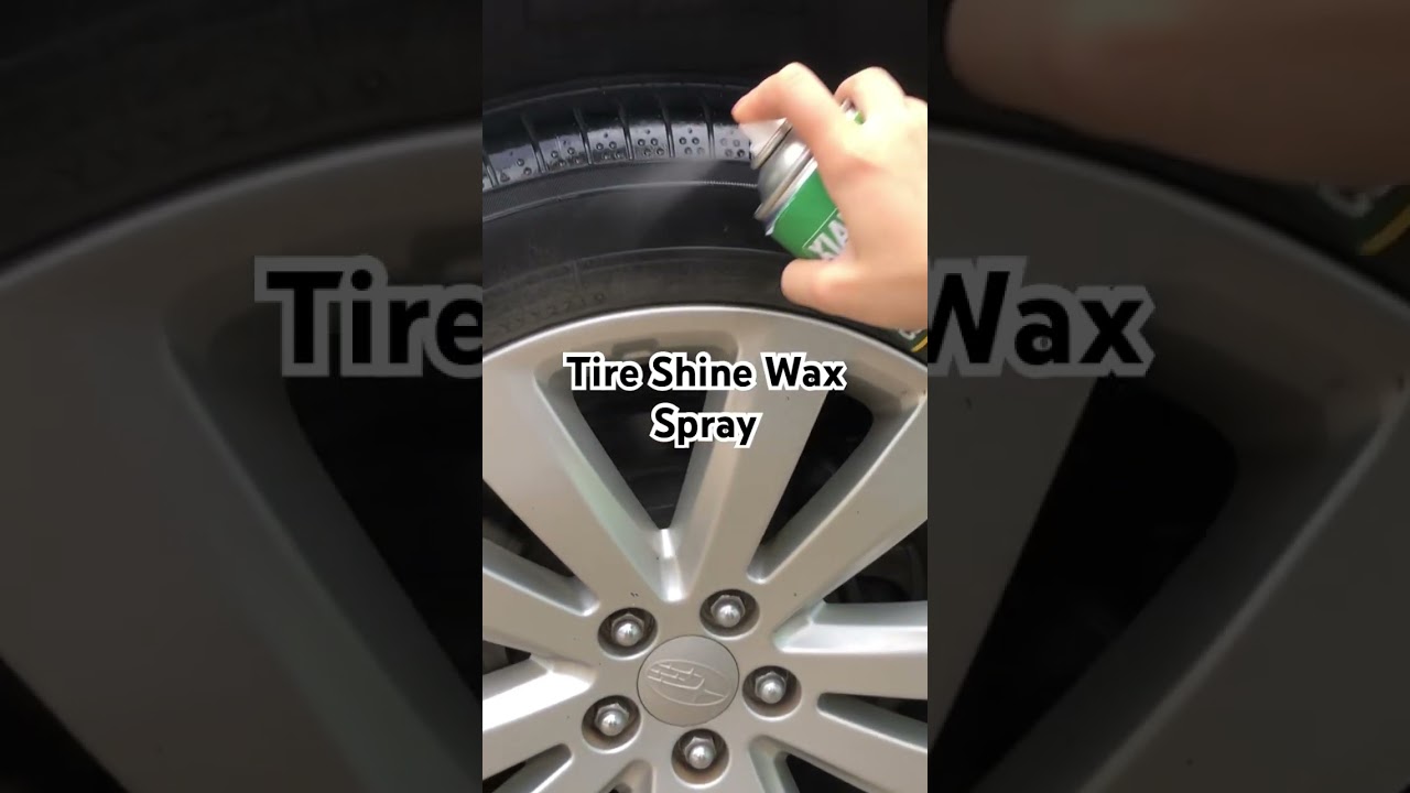 Tire Shine Wax Spray #carcareproducts