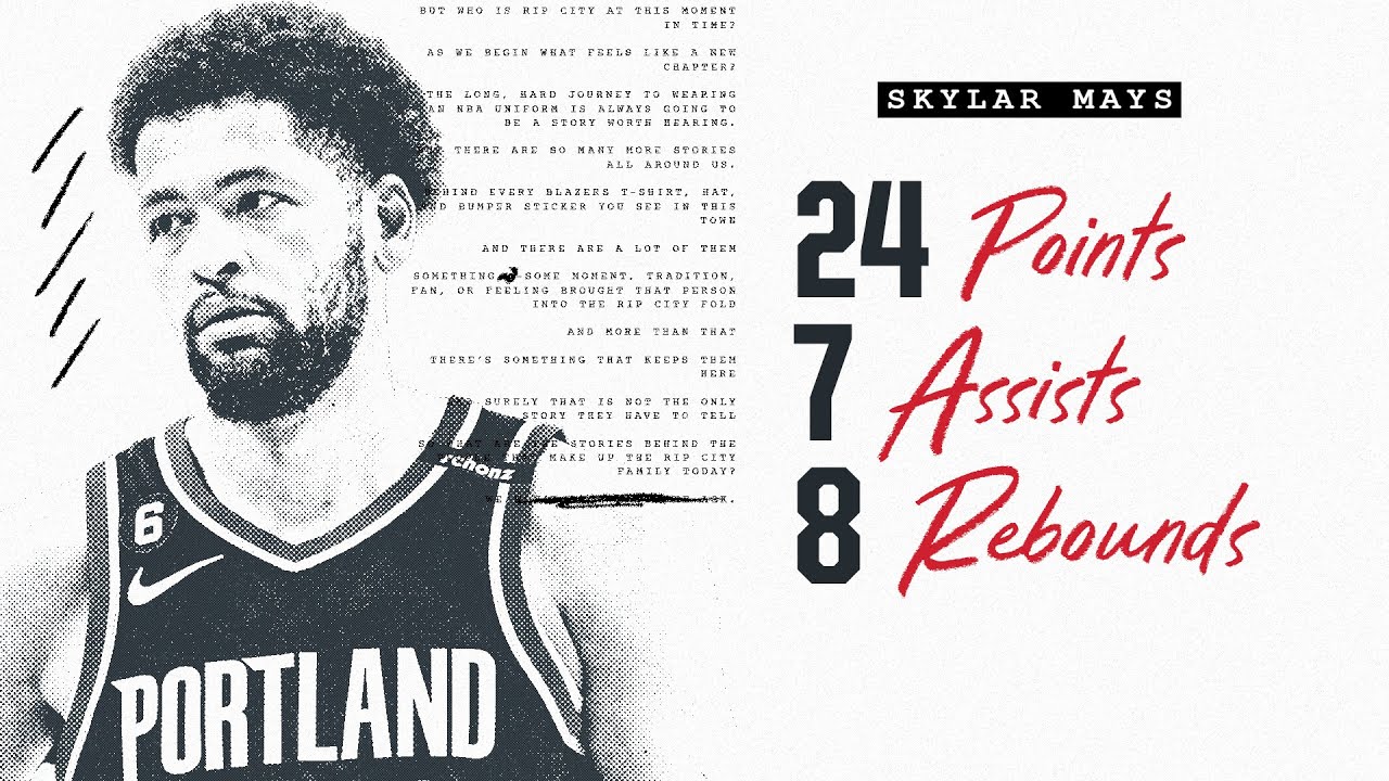 Skylar Mays Highlights (24 points) | Portland Trail Blazers | Apr. 4, 2023