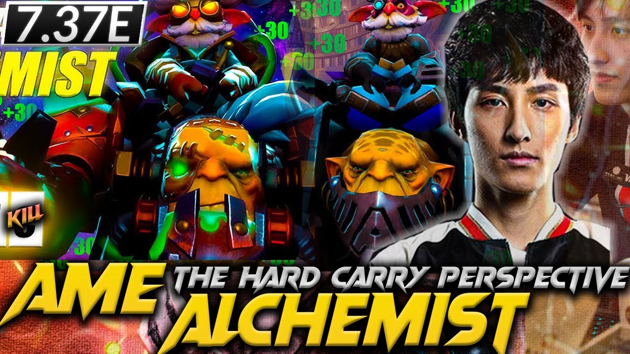 Crazy Ame Alchemist Hard Carry - Dota 2 Pro Full Gameplay (no commentary) | guide 7.37E #ame