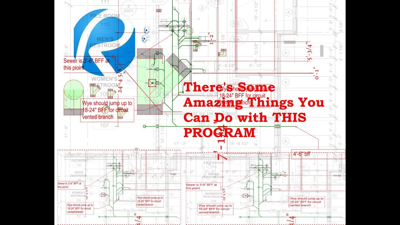 Under the Hood - Sketching to Scale Using Bluebeam for plumbing layout