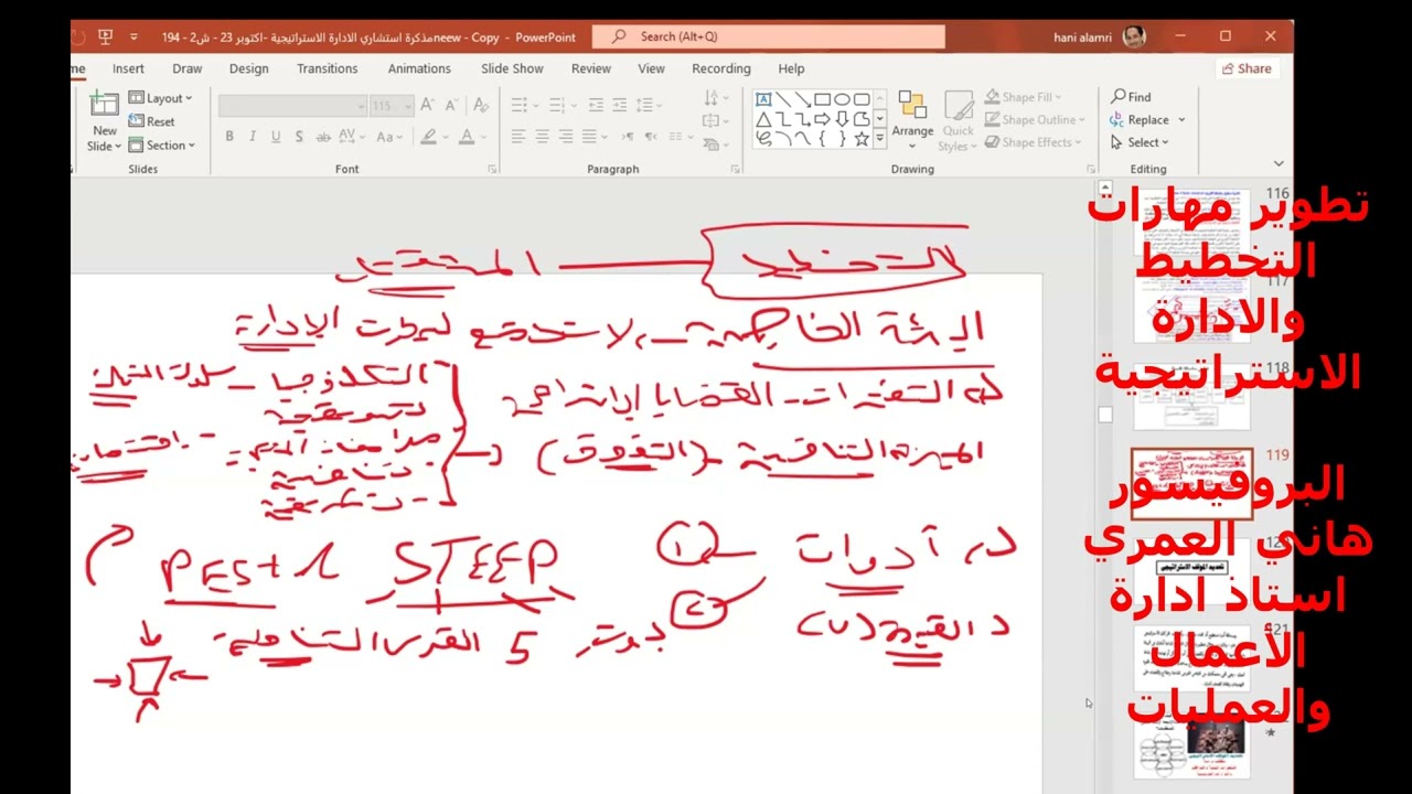 تحليل البيئة الخارجية / مفاهيم أساسية في الادارة الاستراتيجية