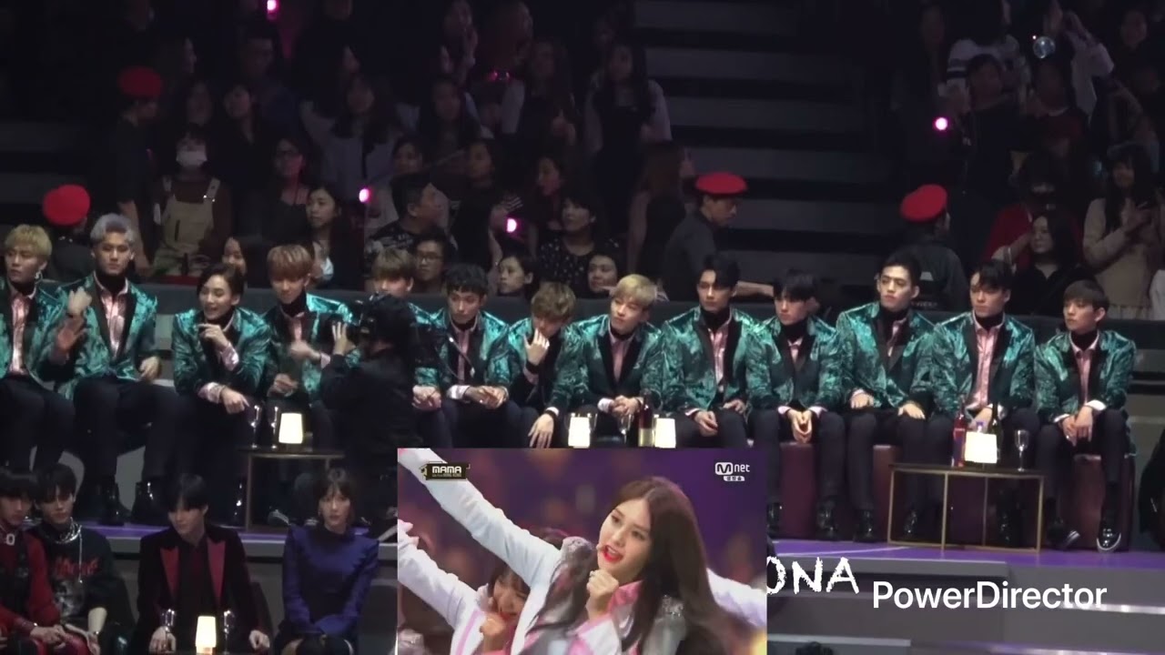 161202 SEVENTEEN reaction to I.O.I - PICK ME + Very Very Very MAMA 2016