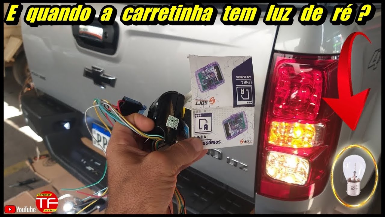 Ligação elétrica da carretinha quando tem luz de ré